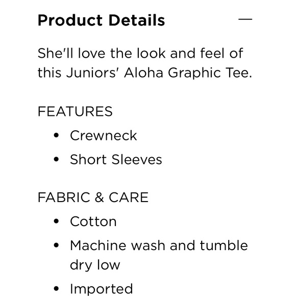 Disney Stitch Blue and White Aloha Teen Tee - Picture 7 of 8